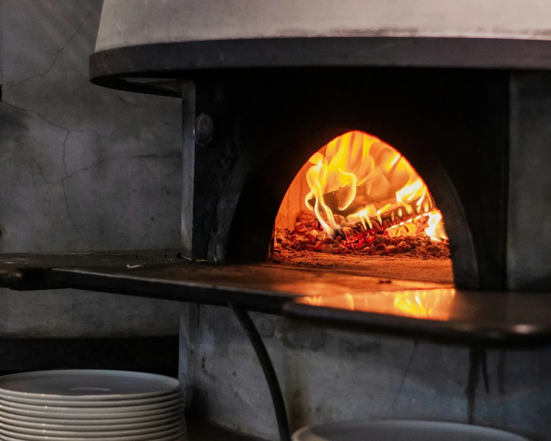 Frische italienische Küche – Pasta und Pizza